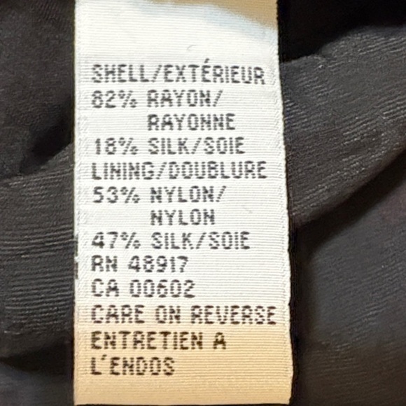 Calvin Klein Black Burnt Velvet Sleeveless Dress with Red Silk Blend Lining Sz 4 - Picture 7 of 8